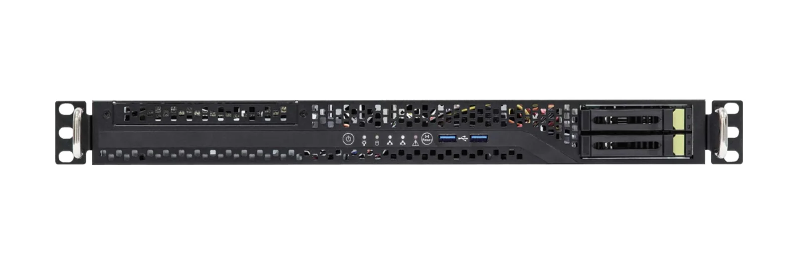 GL-C1U-2F rack server, front view