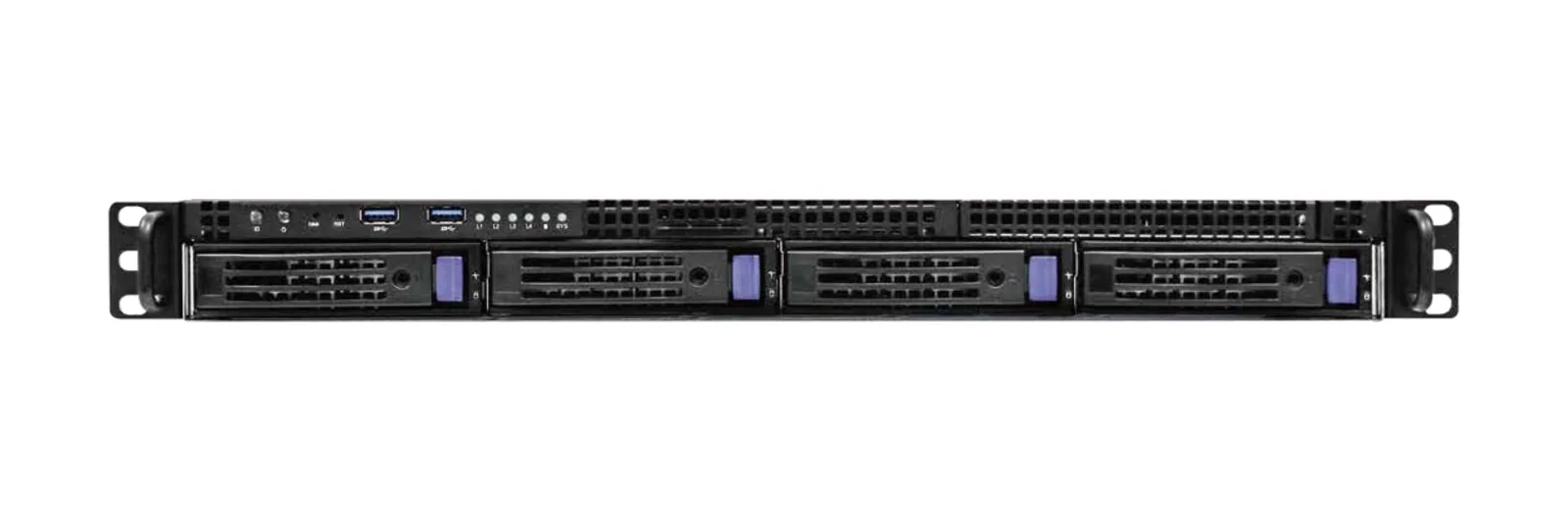 GL-C1U-4H rack server, front view