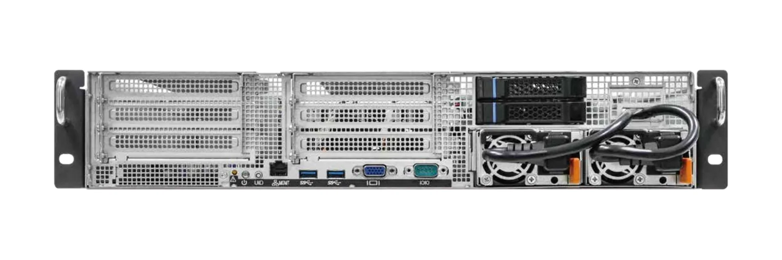 GL-C2U-2F-FIO rack server, front view