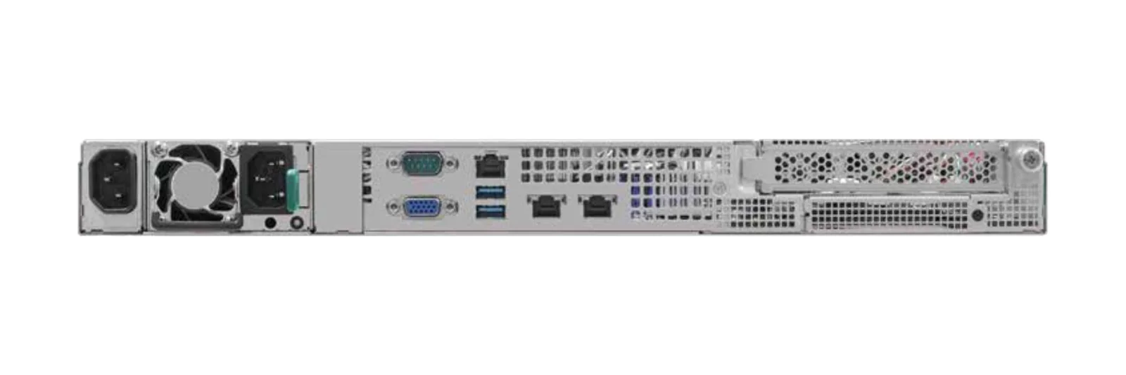 GL-G1U-1G rack server, rear view