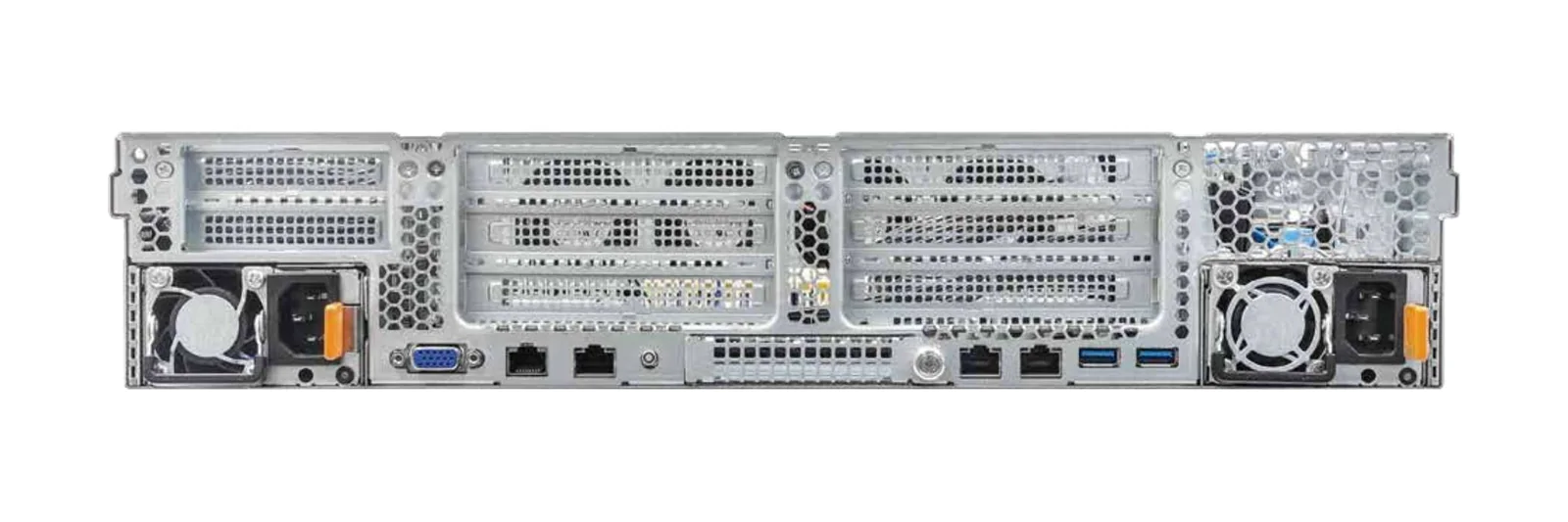 GL-G2U-2G rack server, rear view