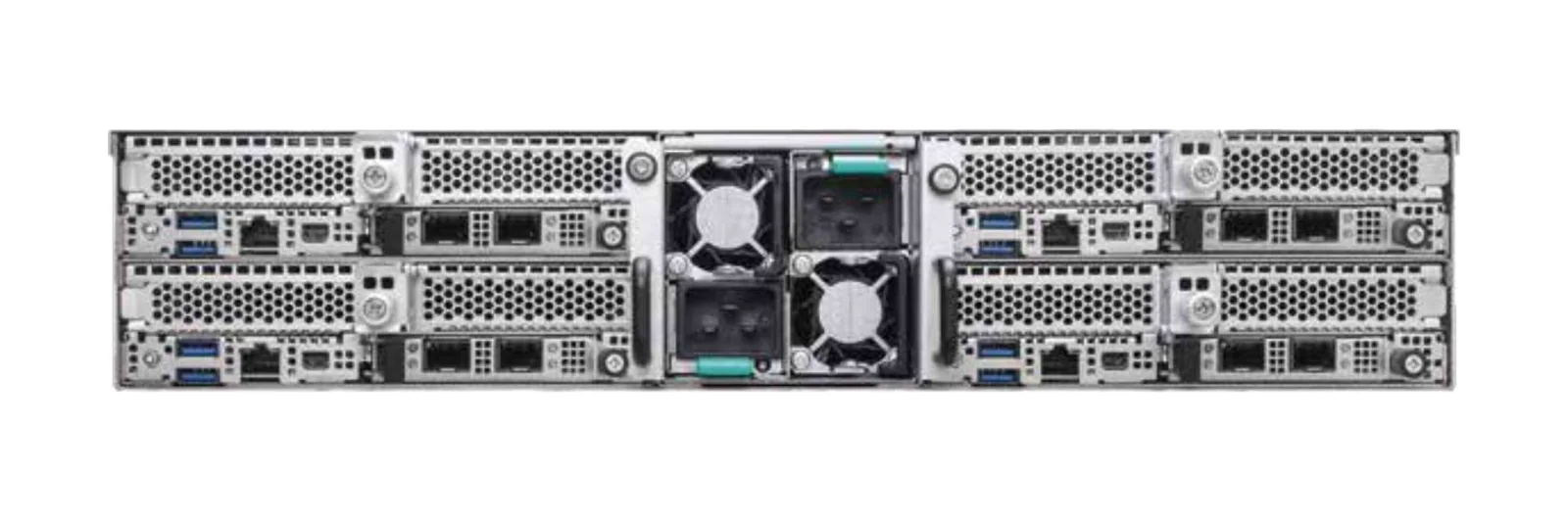 GL-N2U-4N-FIO rack server, rear view