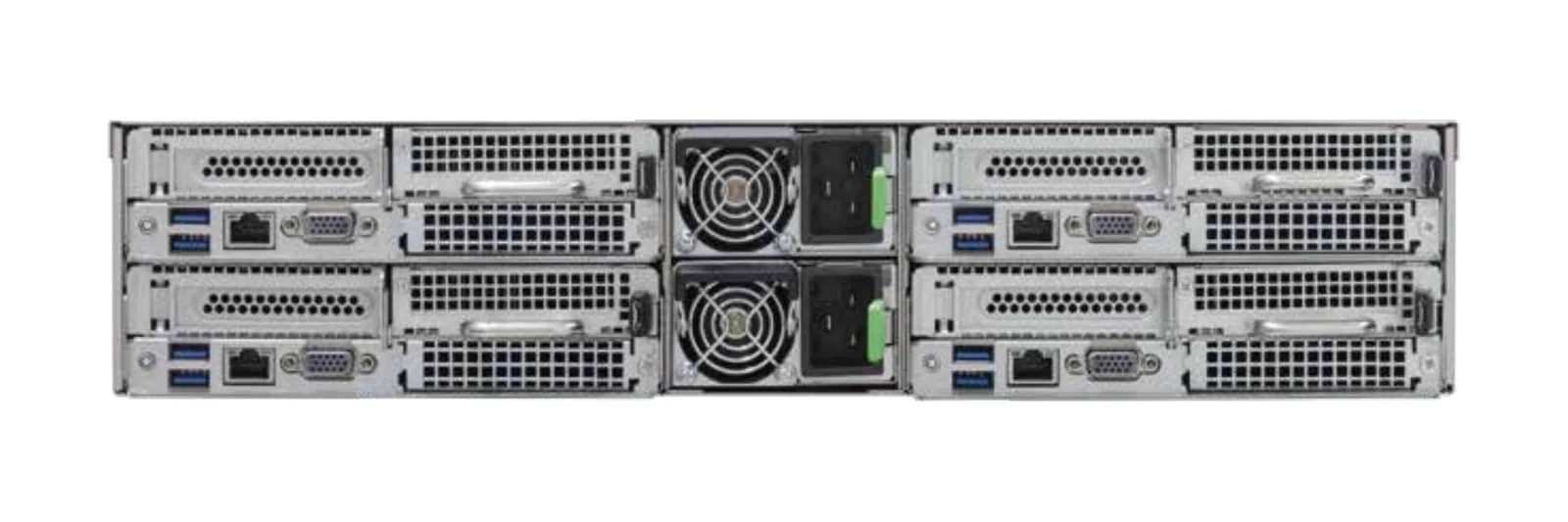 GL-N2U-4N rack server, rear view