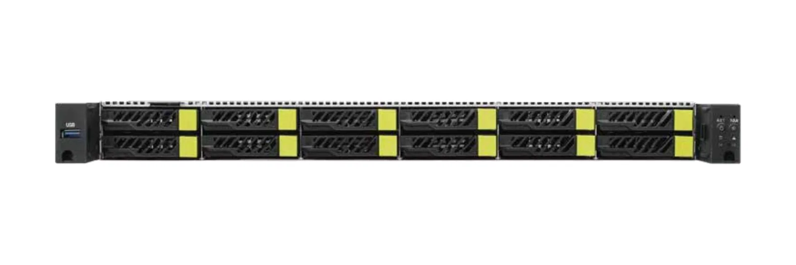 GL-S1U-12F rack server, front view
