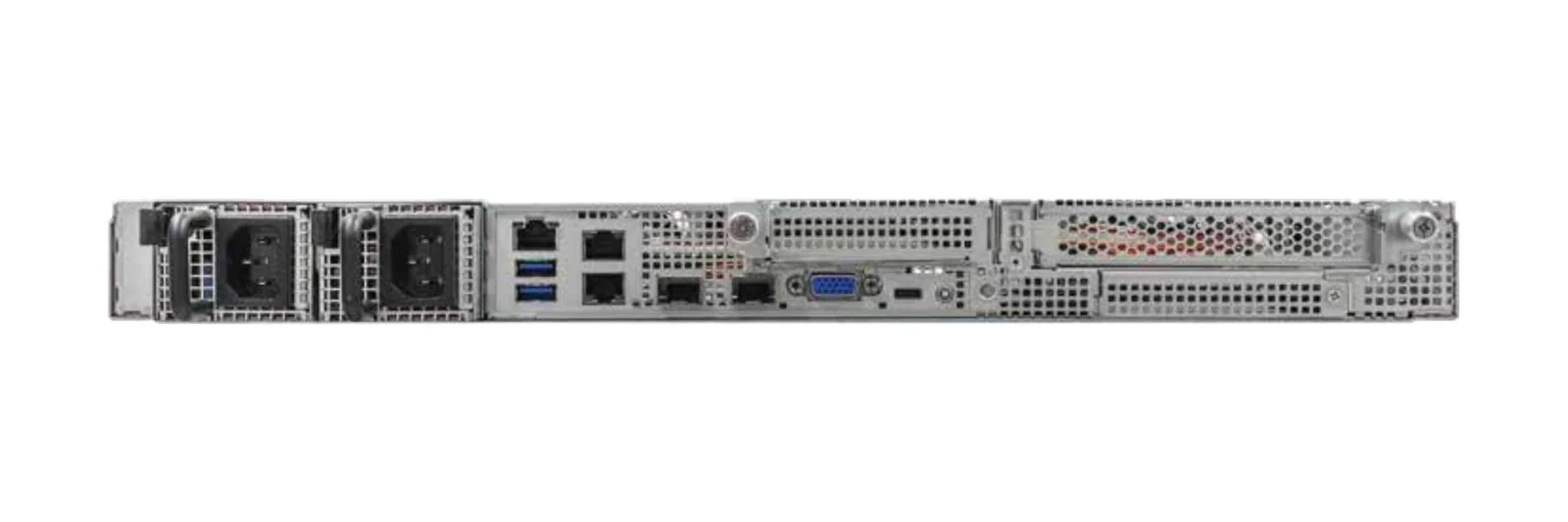 GL-S1U-12H4F rack server, rear view