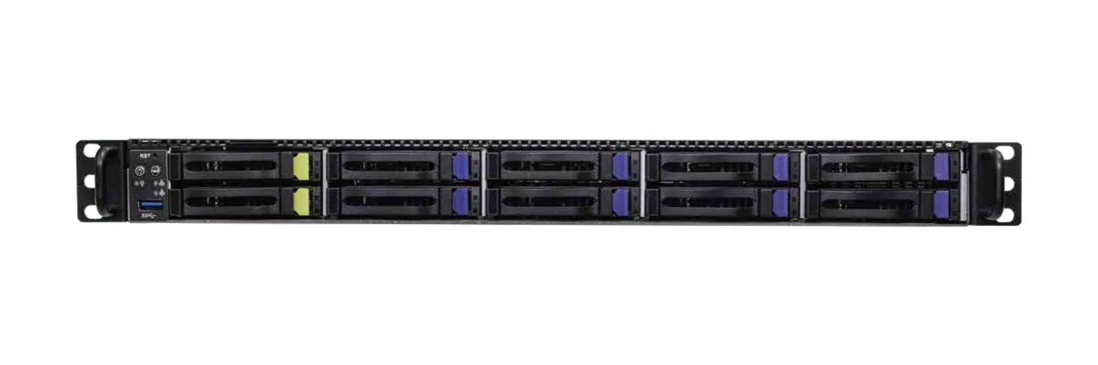 GL-S1U-8S2F rack server, front view