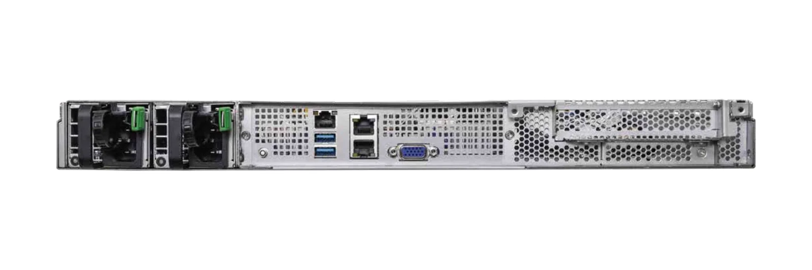 GL-S1U-8S2F rack server, rear view