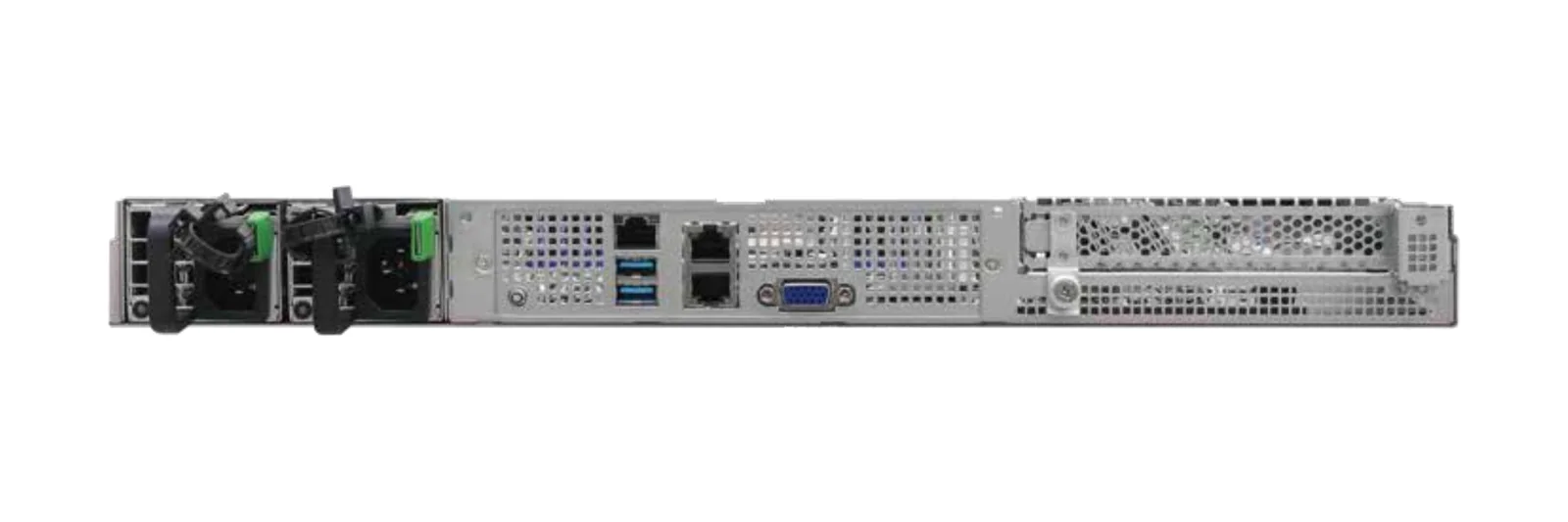 GL-S1U-8S4F rack server, rear view