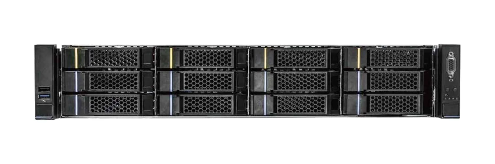 GL-S2U-12H rack server, front view